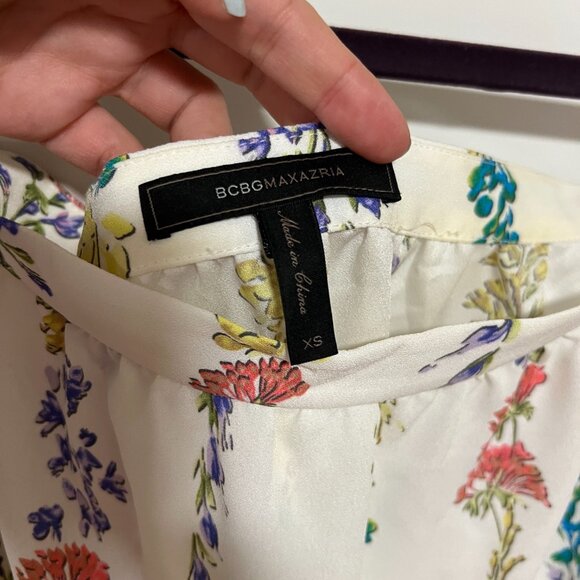 BCBG x Bloomingdale's "Trixy" Off-the-Shoulder Ruffle Top - Picture 5 of 6